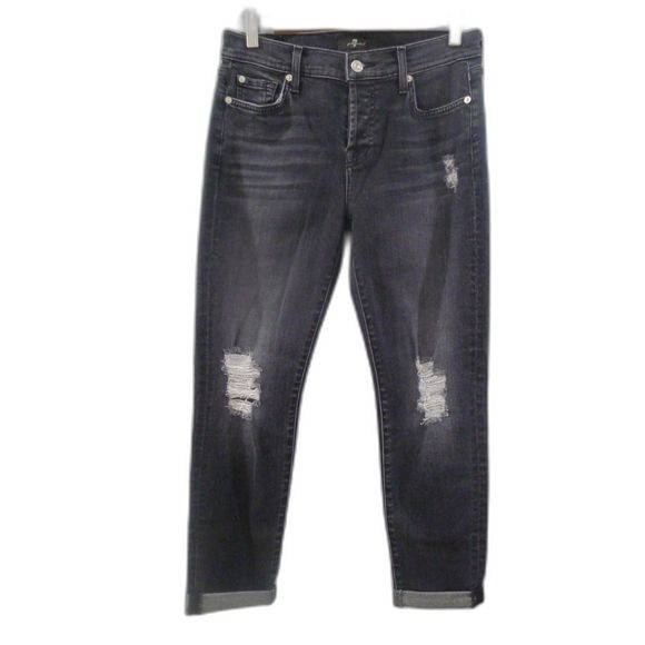 7 For All Mankind - The Skinny Crop & Roll Jean